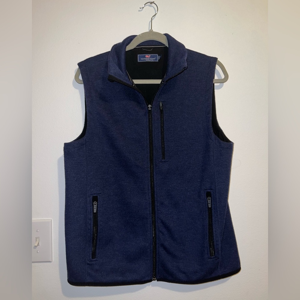 Vineyard Vines Men’s Mountain Sweater Fleece Vest Size Small